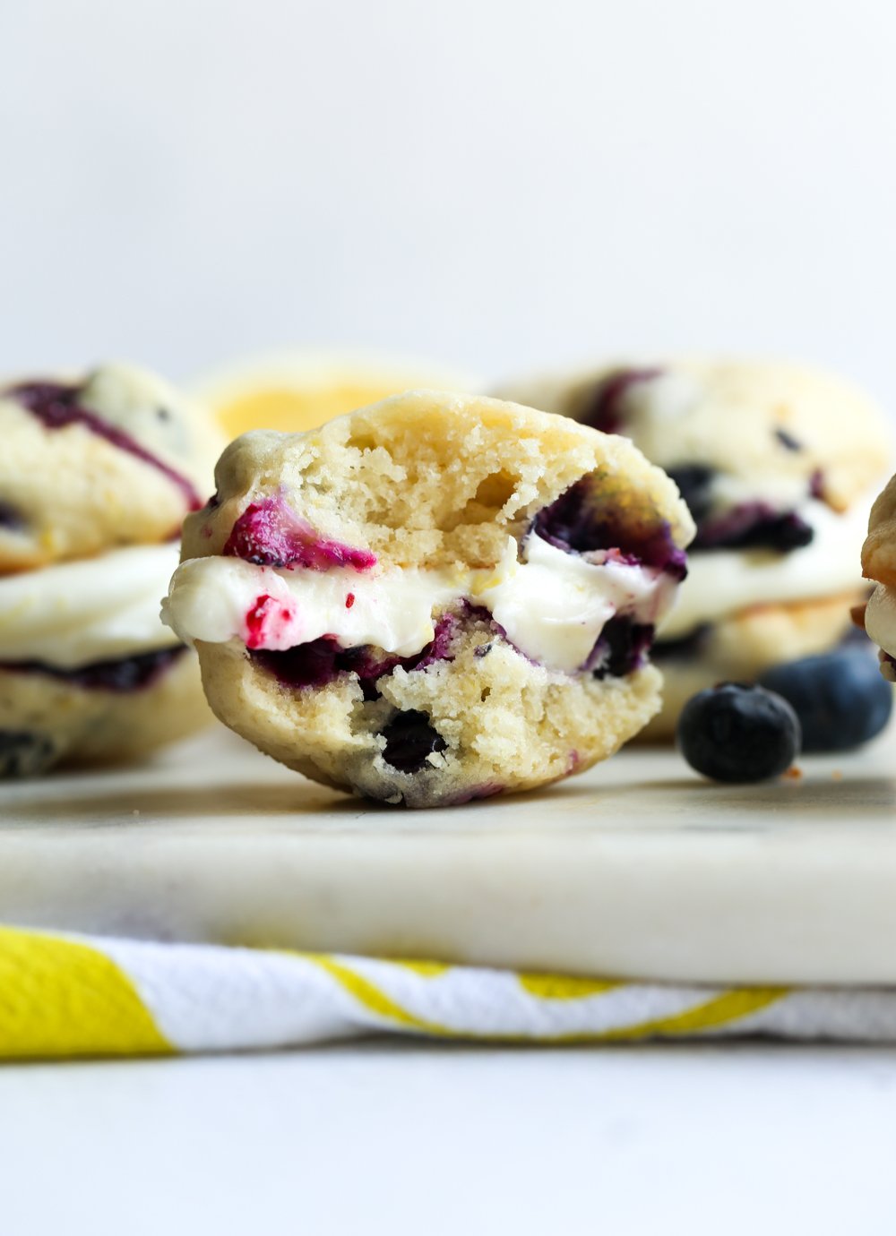 Whoopie Pie with a bite missing.