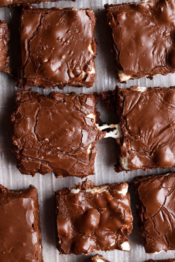 Triple Layer Marshmallow Brownies