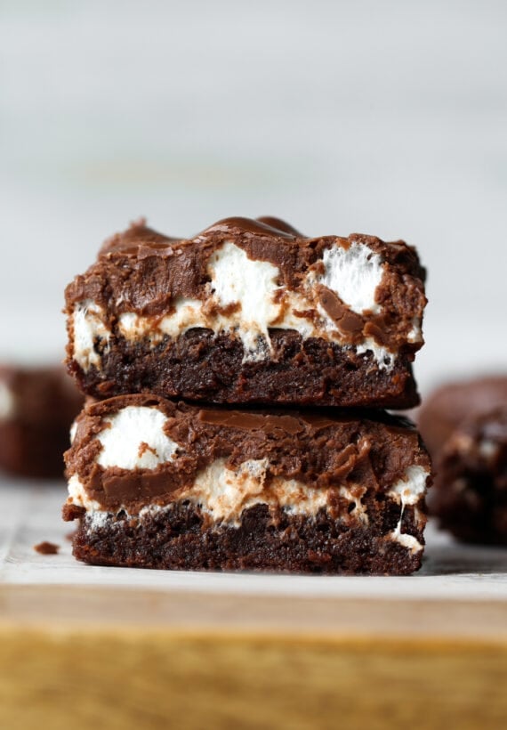 Fudgy Marshmallow Brownies Cookies and Cups