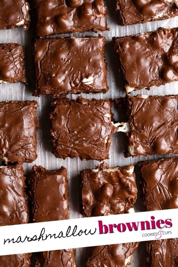 The Most Delicious Marshmallow Brownies from Above
