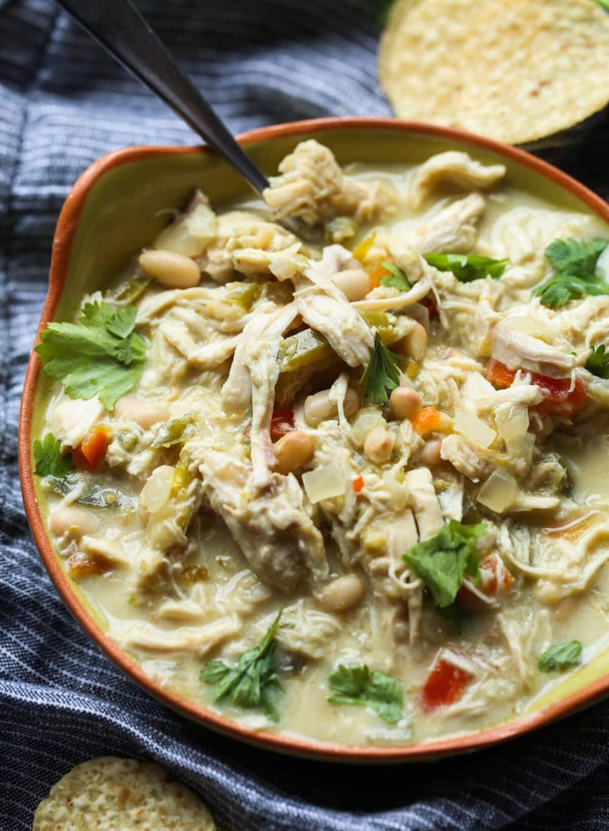 Easy White Chicken Chili Recipe - Crock Pot or Stove Top!