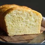 The Fluffy Interior of a Slice of Brioche Bread