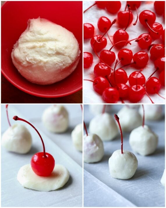 Coating Maraschino Cherries in Sugar Paste
