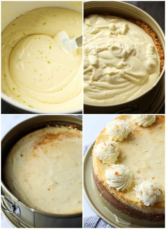 How to make key lime cheesecake collage