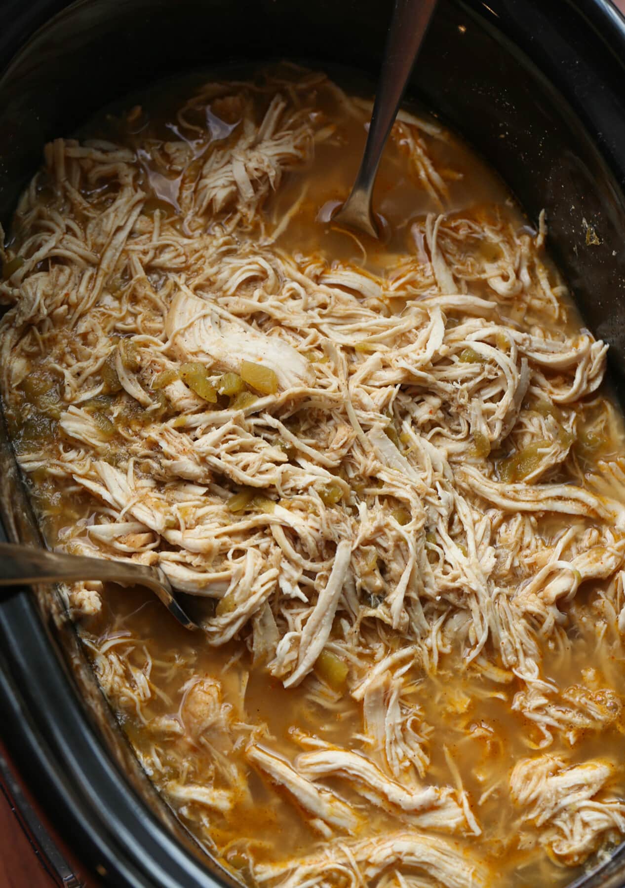 Pulled chicken in a crock pot