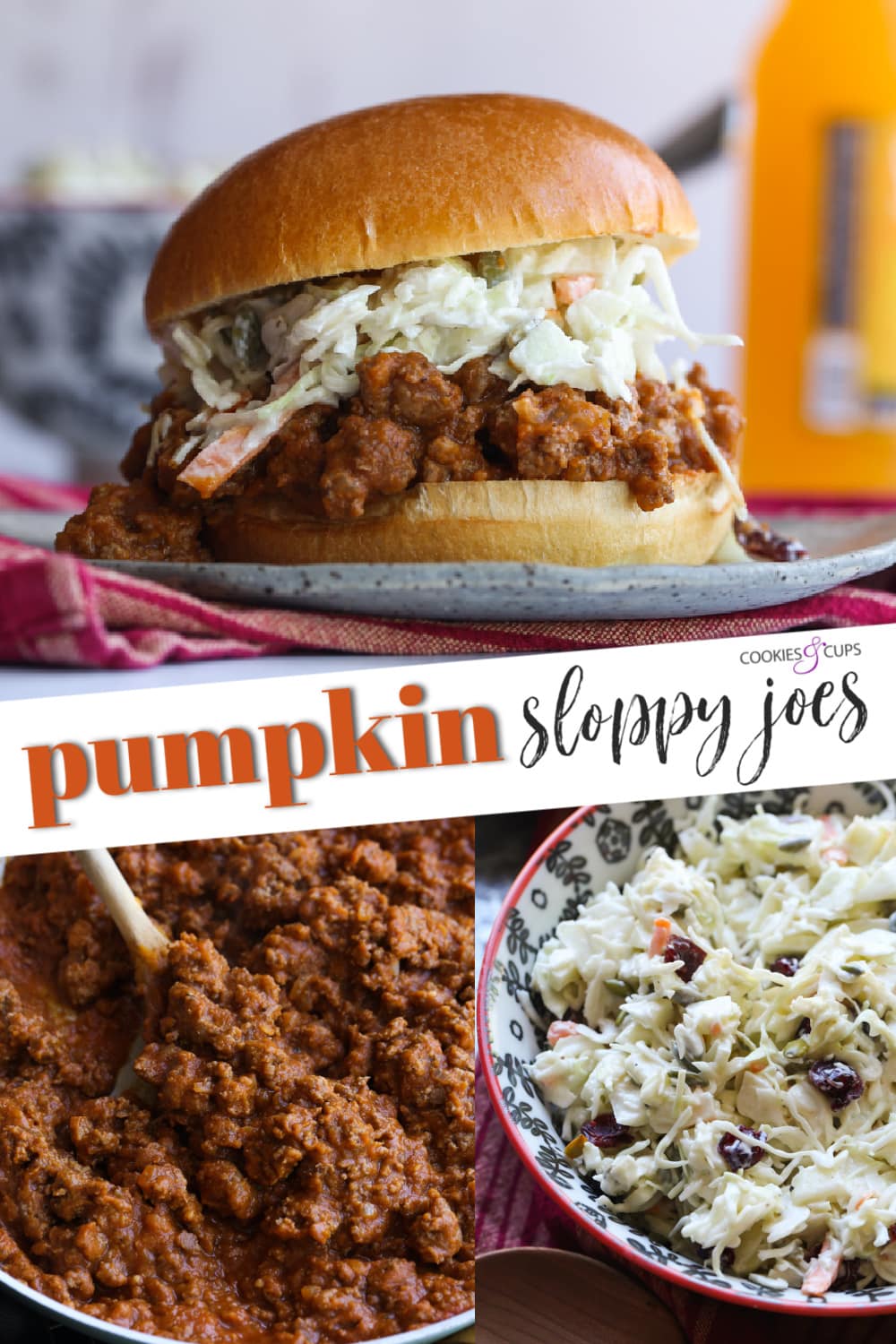 Pumpkin Sloppy Joes Pinterest Image