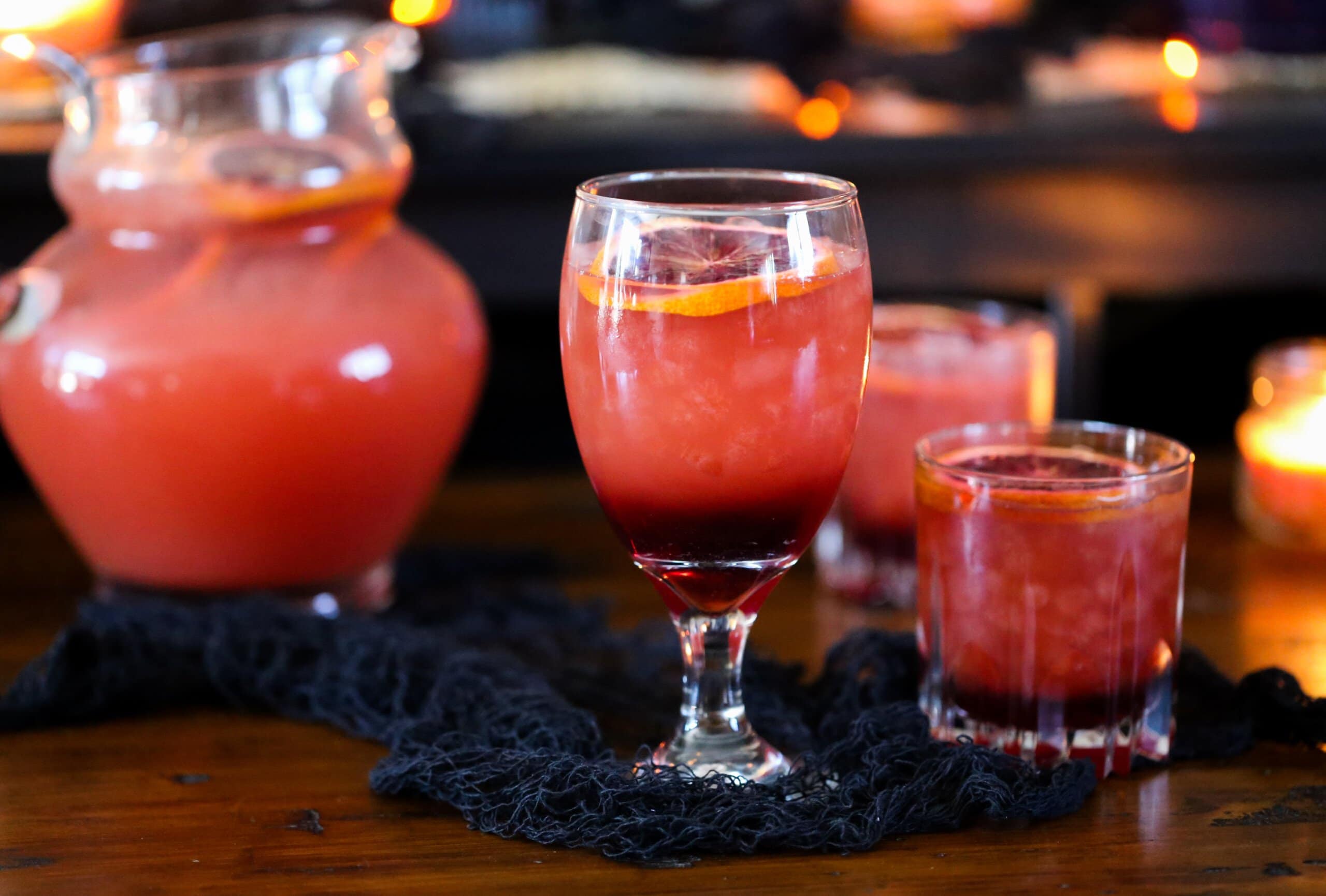 Festive Blood Orange Punch Party Punch Recipe Cookies and Cups
