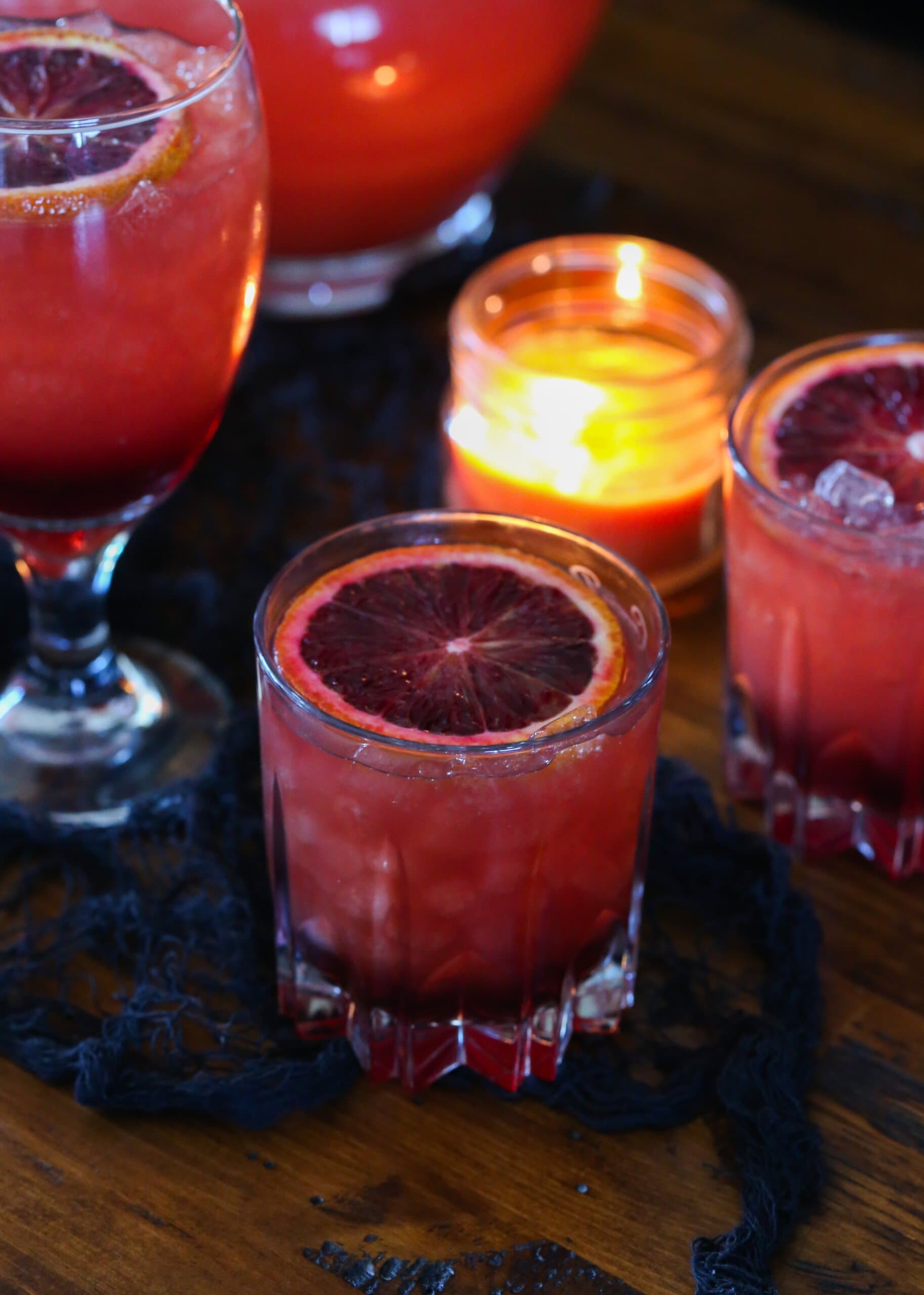 Festive Blood Orange Punch Party Punch Recipe Cookies and Cups