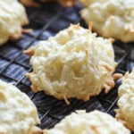 Seven Coconut Macaroons Cooling