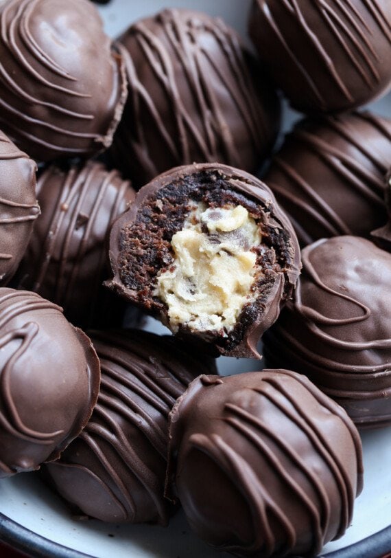 Cookie Dough Truffle in a bowl