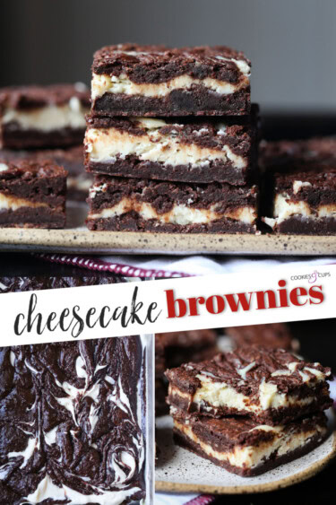 The BEST Cheesecake Brownies Recipe | Cookies and Cups