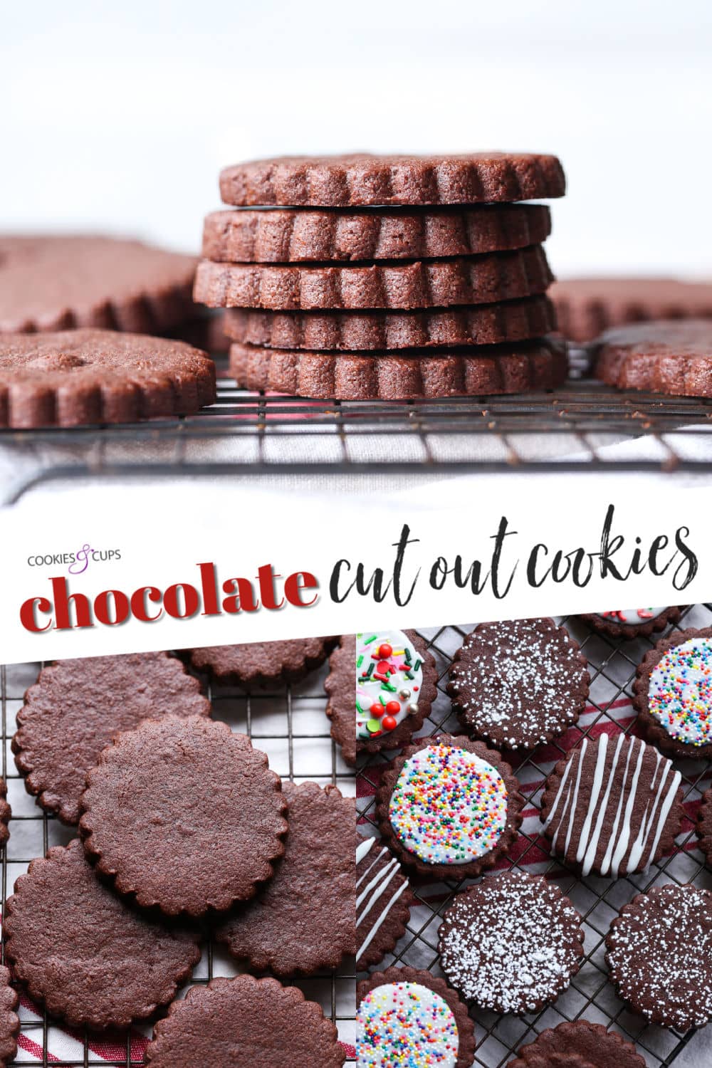 Chocolate Sugar Cookies Easy Cut Out Sugar Cookie Recipe