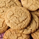 Cinnamon Crackle Cookies on a wire rack