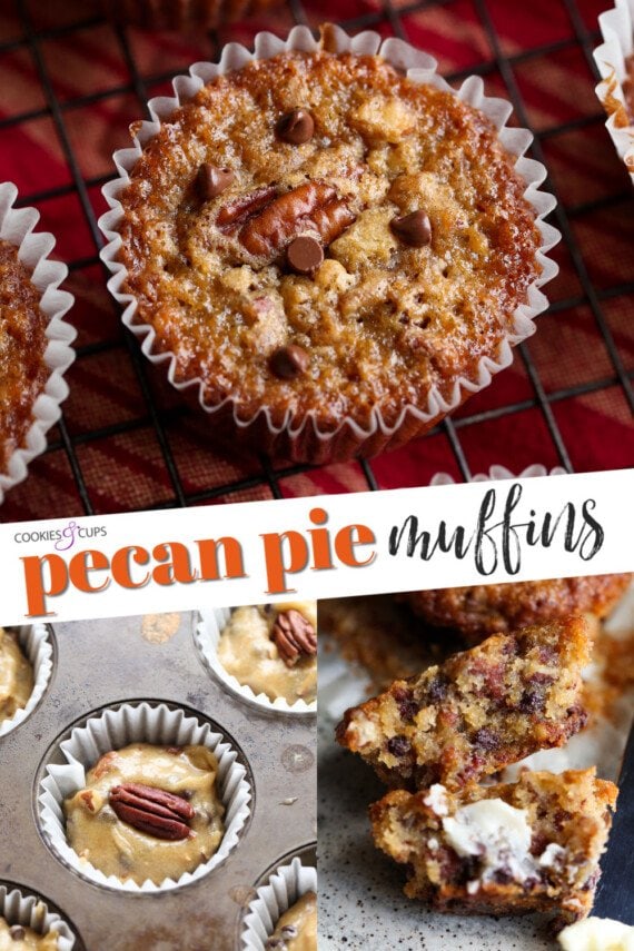 Pecan Pie Muffins Pinterest Image