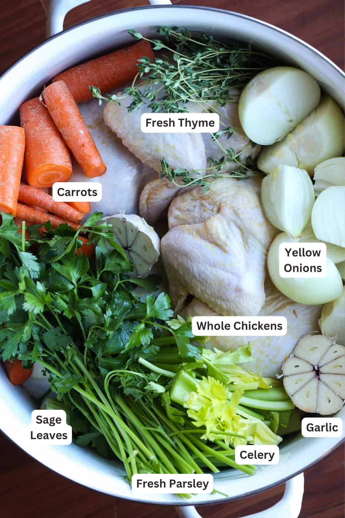 Homemade Chicken Stock is an absolutely incredible base for making recipes flavor-packed, or even good enough to sip on its own. Ingredients for Chicken Stock.