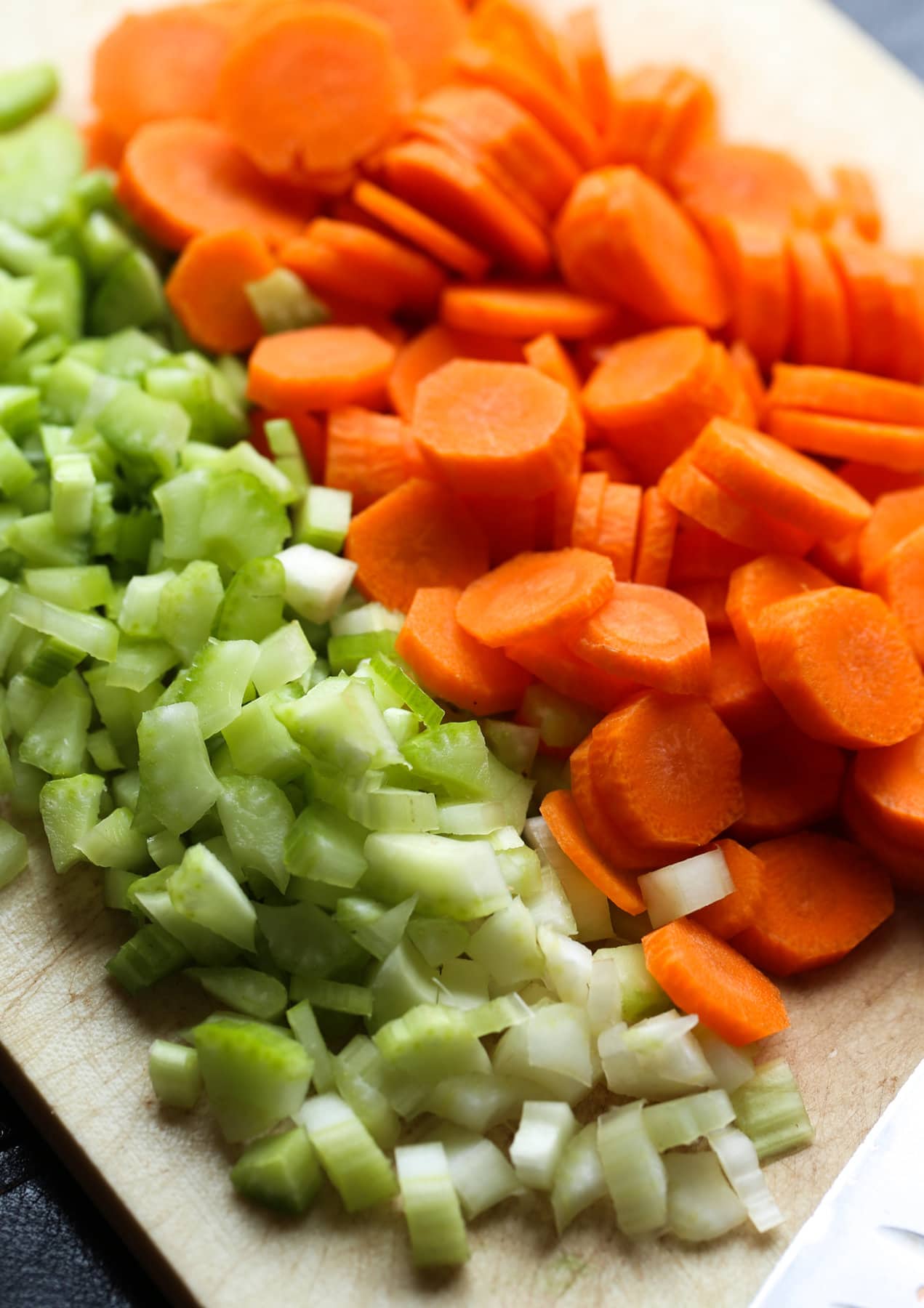 Carrots and Celery Diced