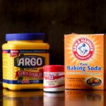 Corn starch, cream of tartar, and baking soda to make a baking powder substitute