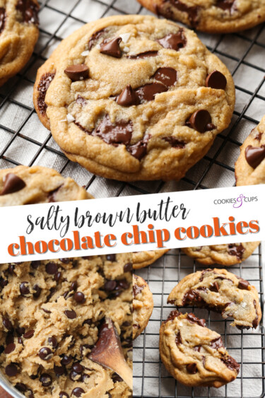 Brown Butter Chocolate Chip Cookies - Cookies and Cups