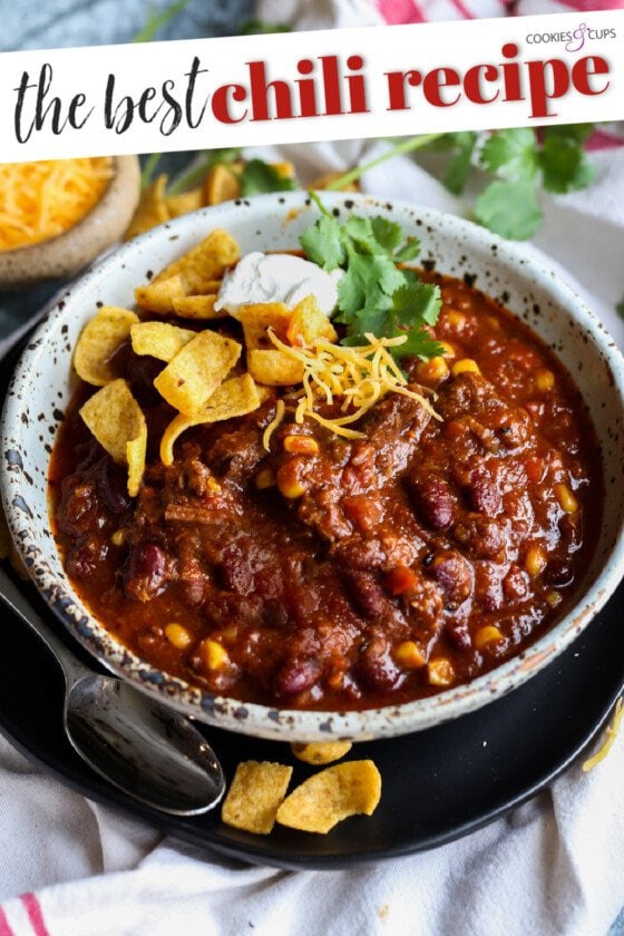 How to Make the Best Chili Ever | Cookies & Cups