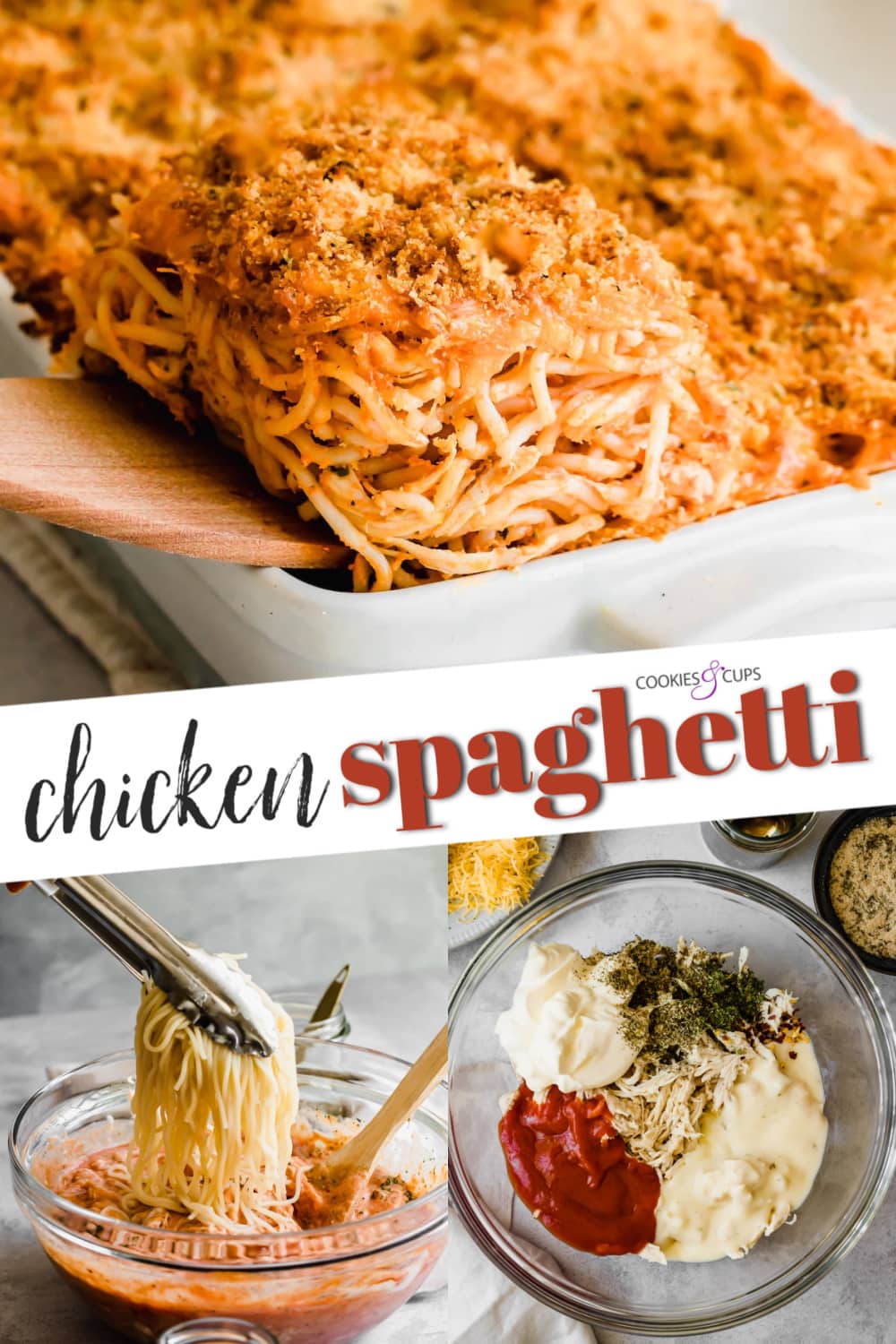 Chicken Spaghetti Pinterest Image