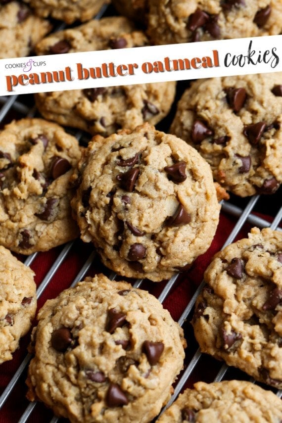 Oatmeal Peanut Butter Cup Cookies