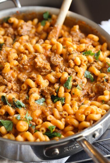 Creamy Italian Sausage Pasta | Cookies and Cups