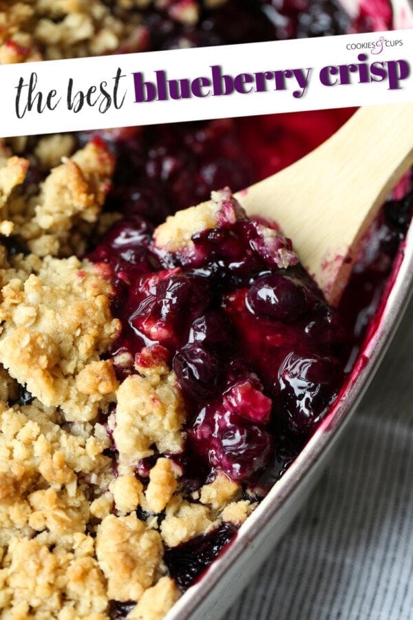 The Best Blueberry Crisp Recipe | Cookies & Cups