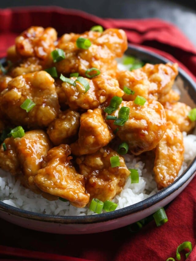 Easy Orange Chicken - Cookies and Cups