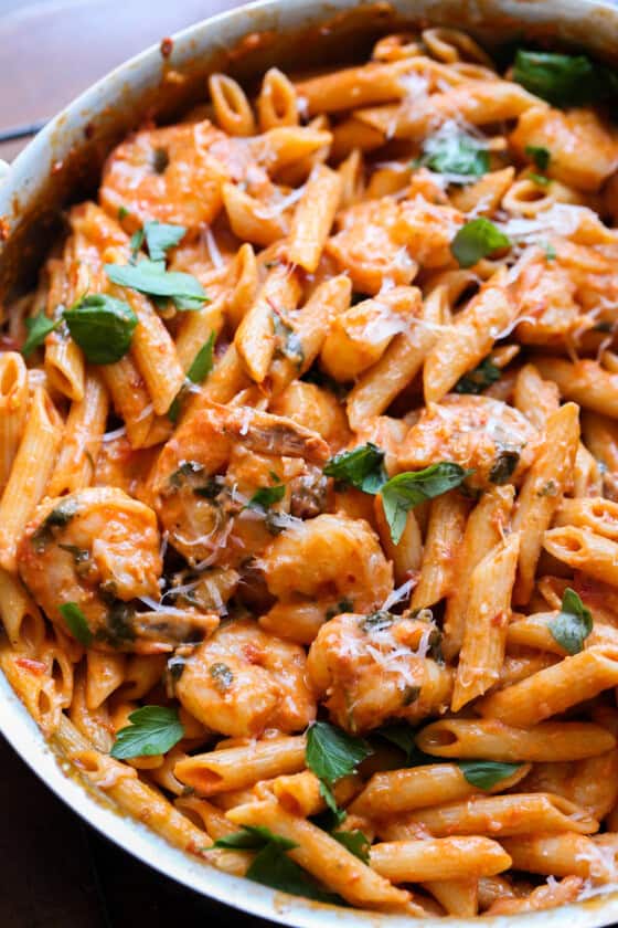 Creamy Tomato Shrimp Pasta