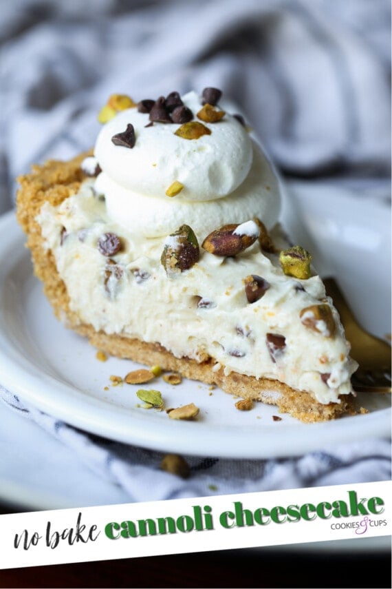 Cannoli Cheesecake Pinterest Image