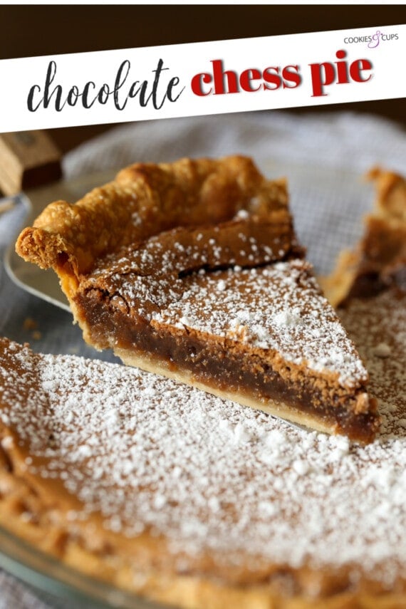 Chocolate Chess Pie Pinterest Image