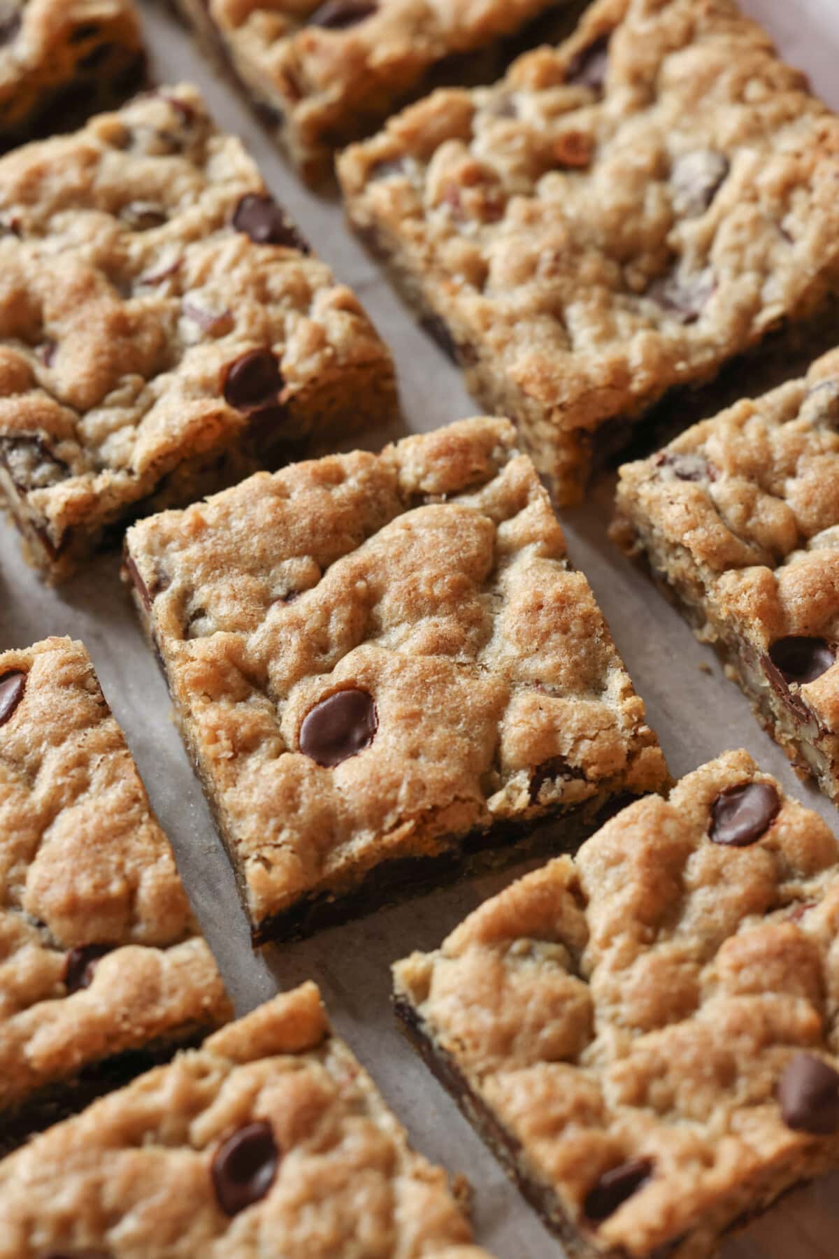 Chocolate Chip Oatmeal Cookie Bars 