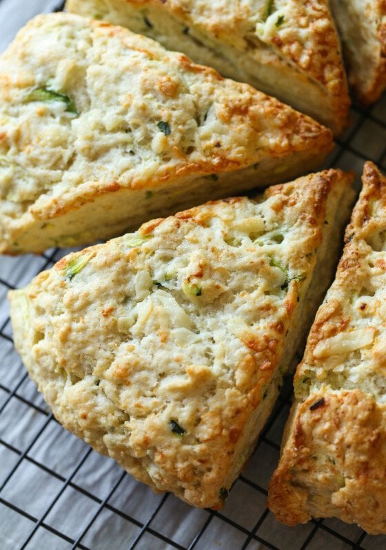 Zucchini Cheddar Scones