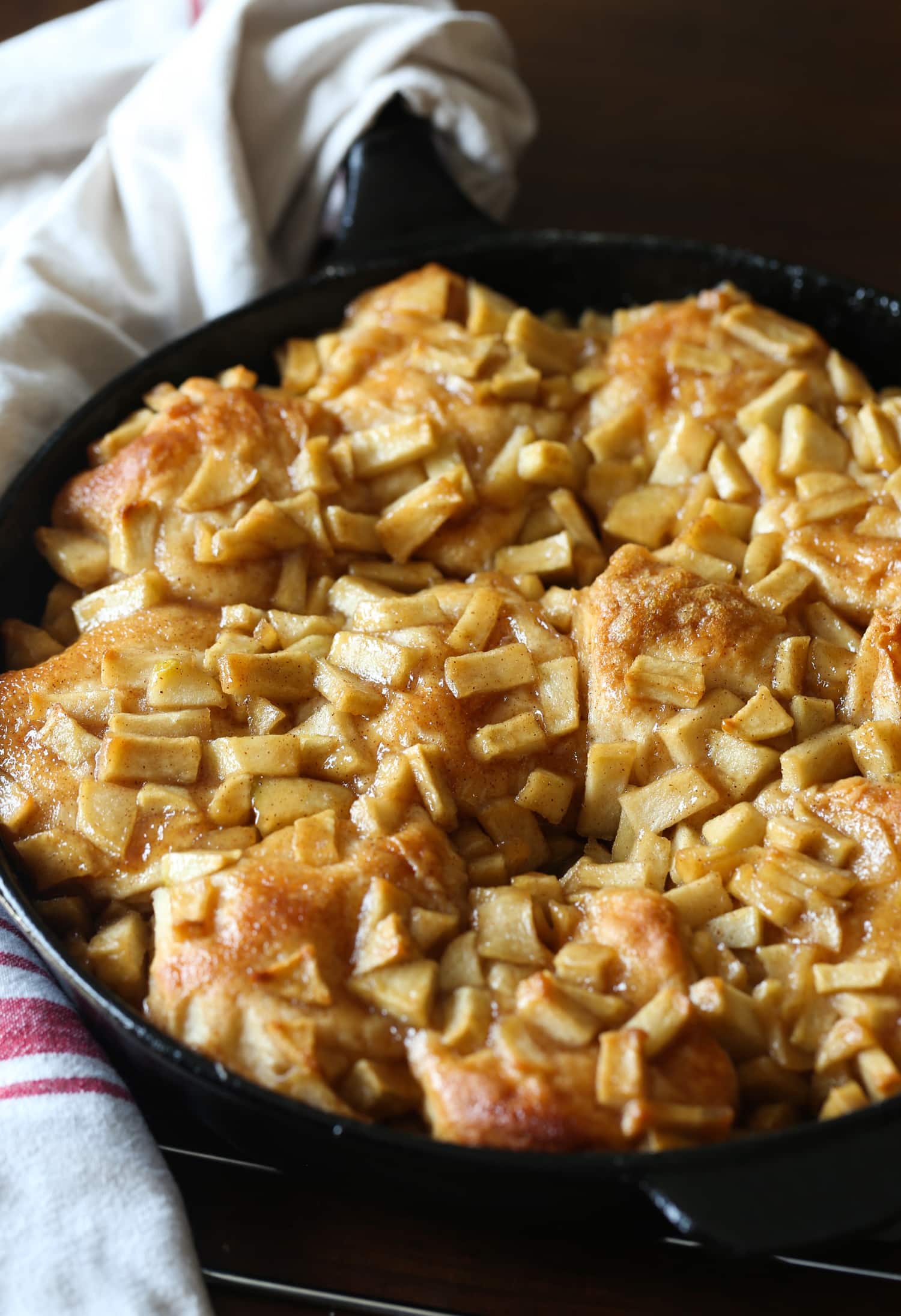 Deliciously Easy Skillet Apple Biscuits