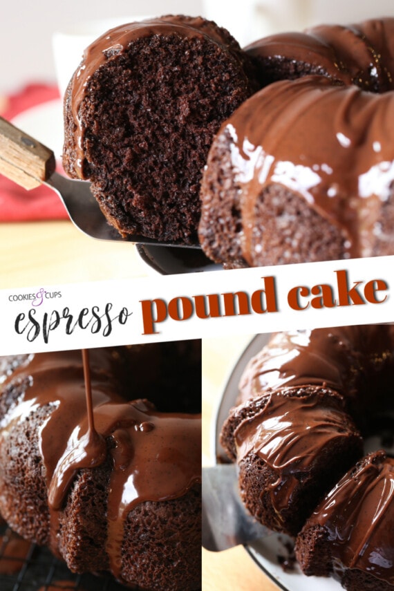 Chocolate Espresso Pound Cake pinterest image