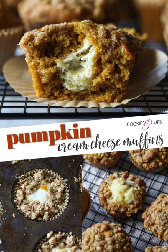 Pumpkin Cream Cheese Muffins Pinterest Image