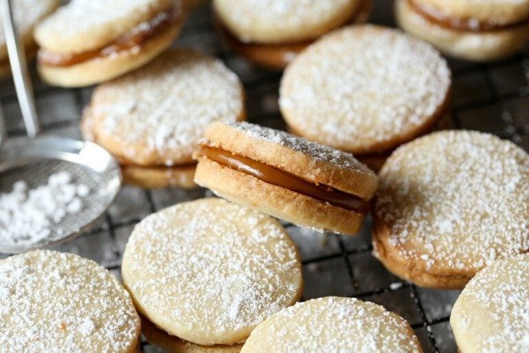 Easy Homemade Alfajores Cookies & Cups