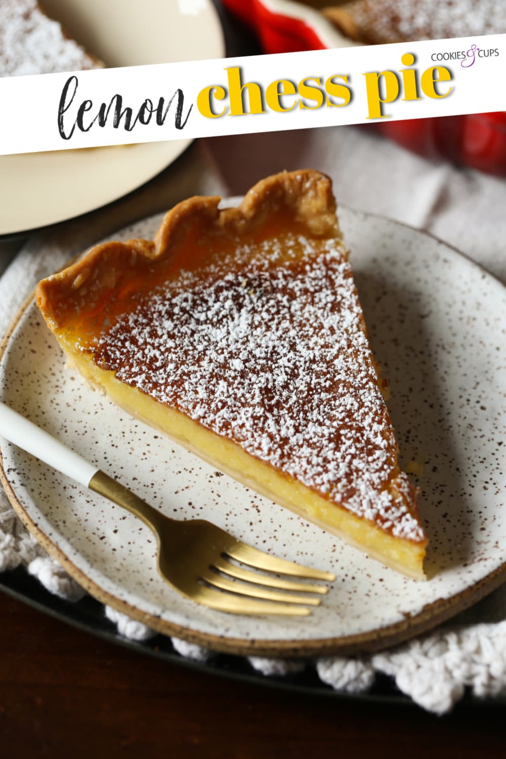 Lemon Chess Pie Pinterest Image