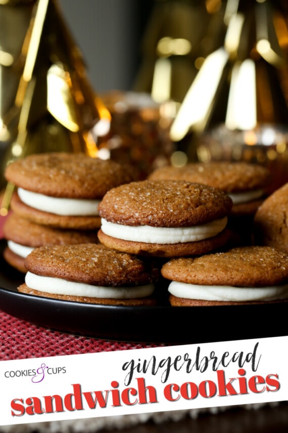 Gingerbread Sandwich Cookies Pinterest Image