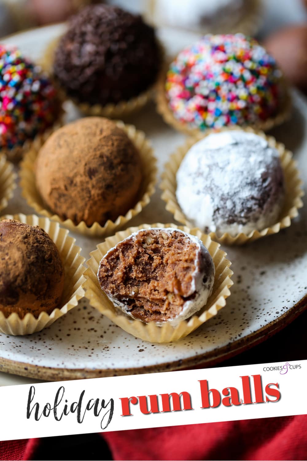 Holiday Rum Balls Pinterest Image