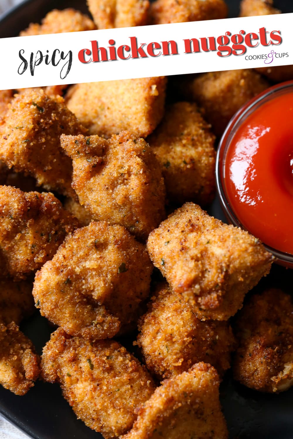 Spicy Chicken Nuggets Pinterest Image