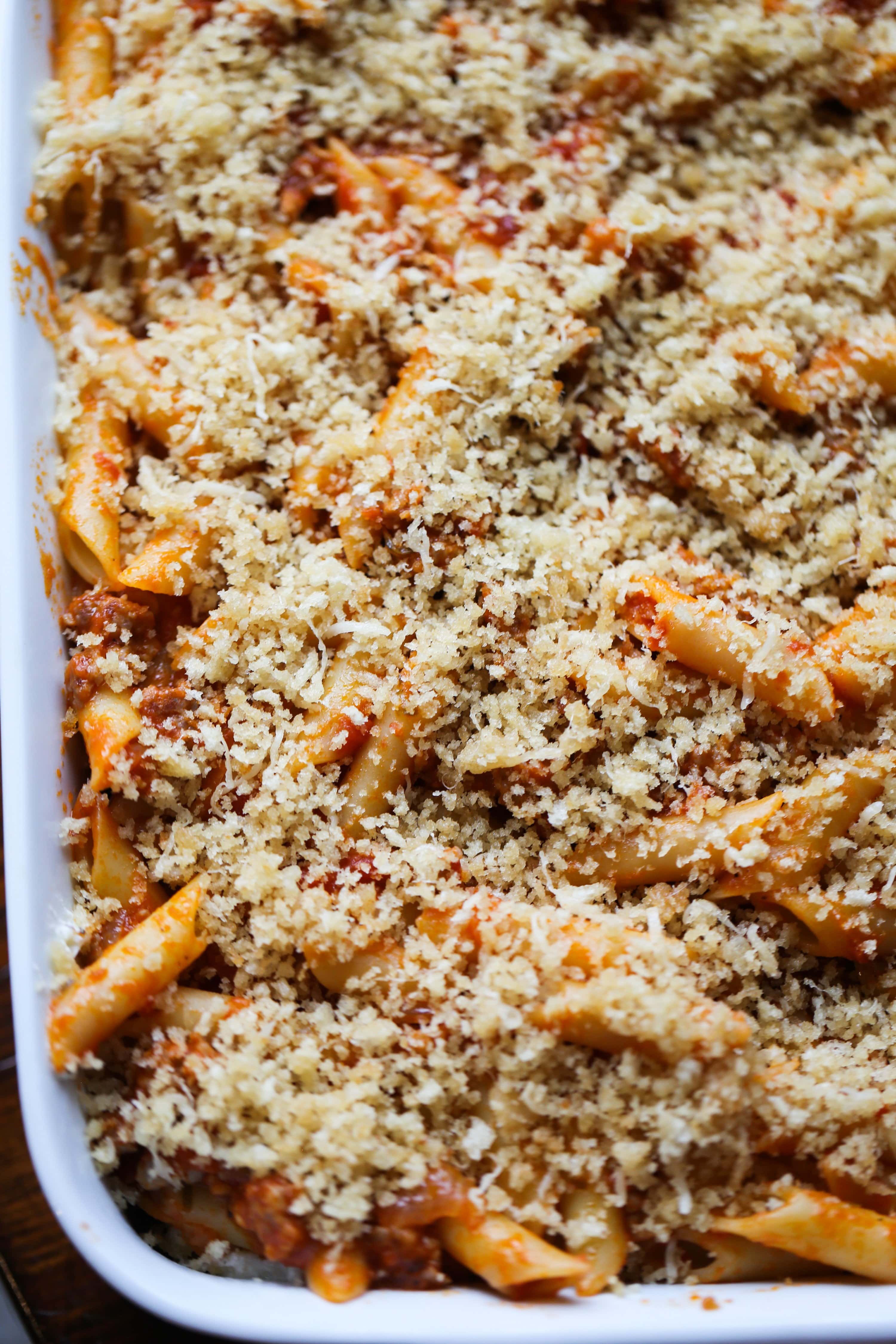 Cheesy Baked Mostaccioli Recipe | Cookies and Cups