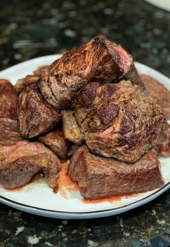 seared chuck roast on a plate