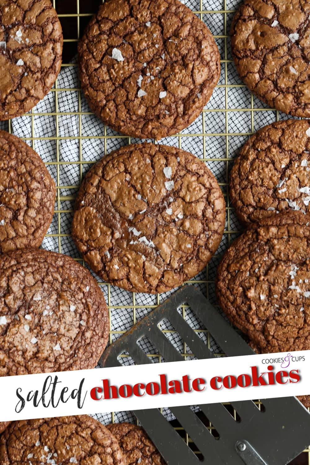 Salted Chocolate Cookies Pinterest Image