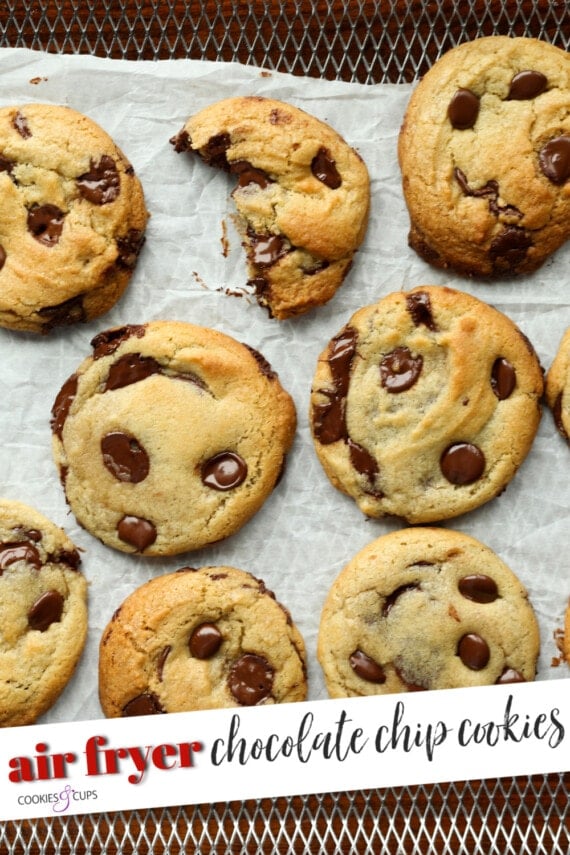 Air Fryer Chocolate Chip Cookies Pinterest Image