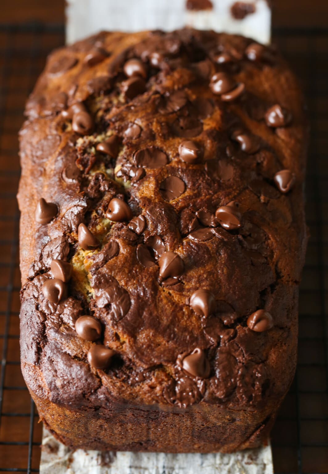 Chocolate Marbled Banana Bread | Cookies and Cups