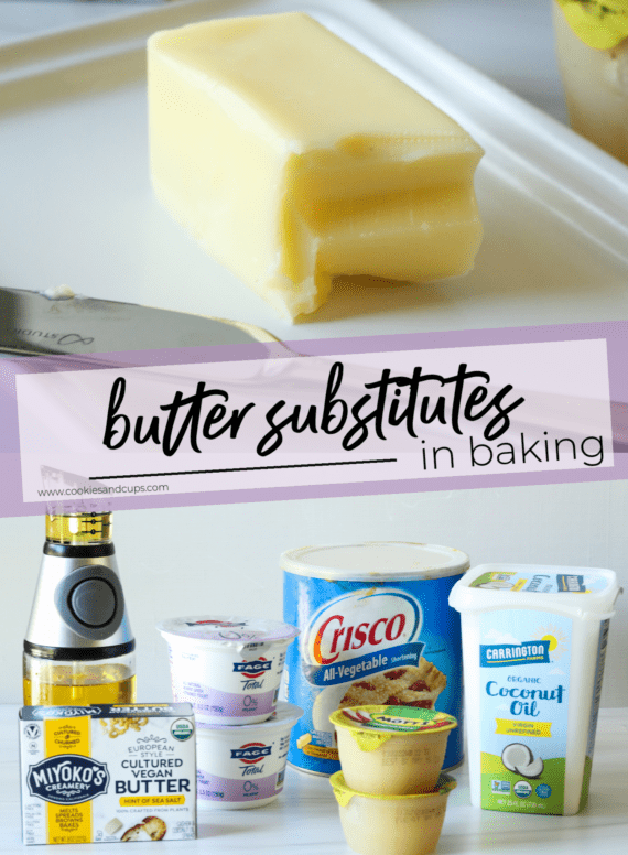 Butter Substitutes in baking Pinterest image