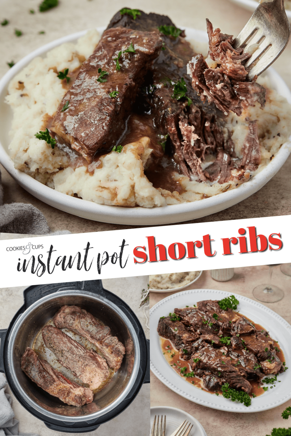 Instant pot short ribs Pinterest Picture
