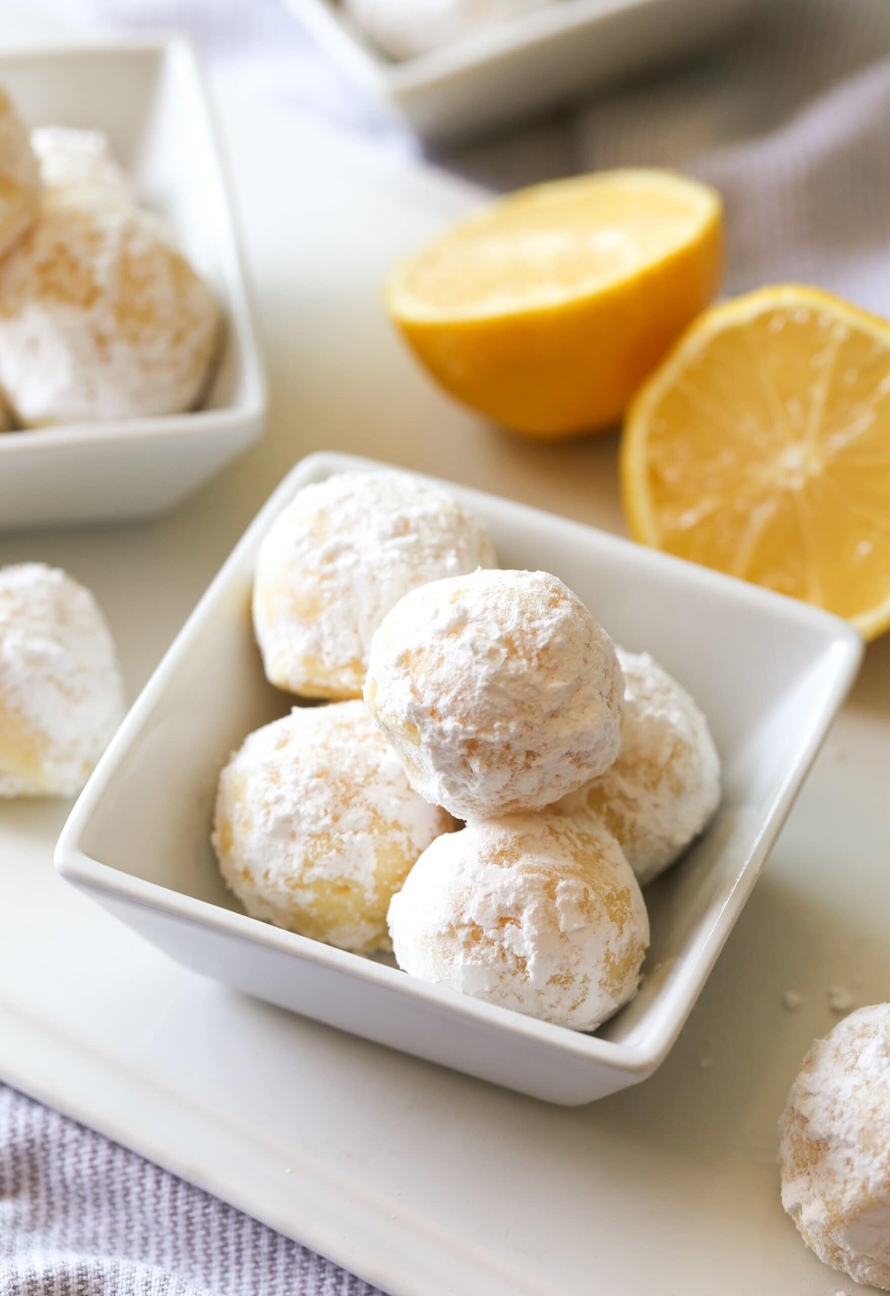 White Chocolate Lemon Truffles in a bow