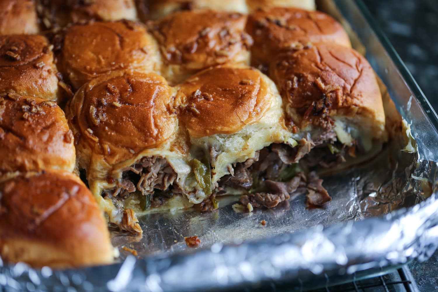 Flank Steak Philly Sliders Recipe